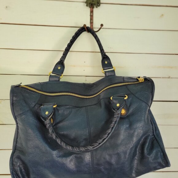 Balenciaga City Bag with Large Brass Hardware, Marine Blue - Picture 12 of 16